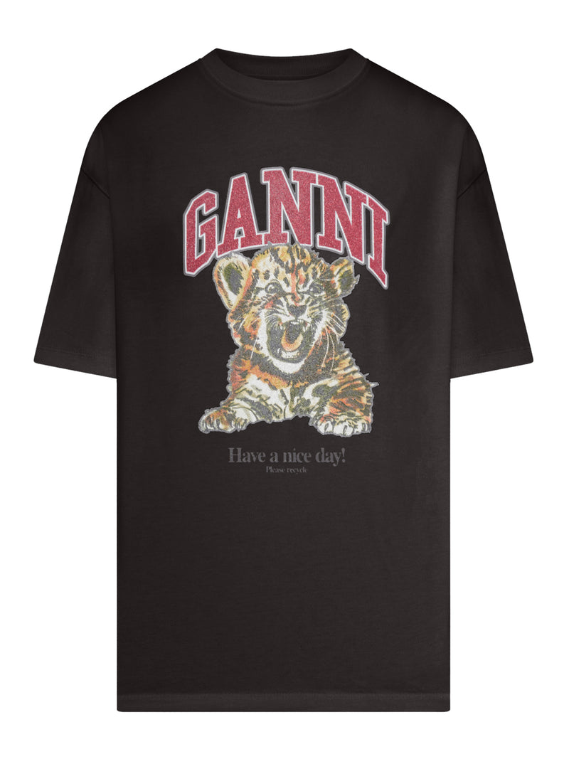 ORGANIC COTTON T-SHIRT WITH FRONT PRINT