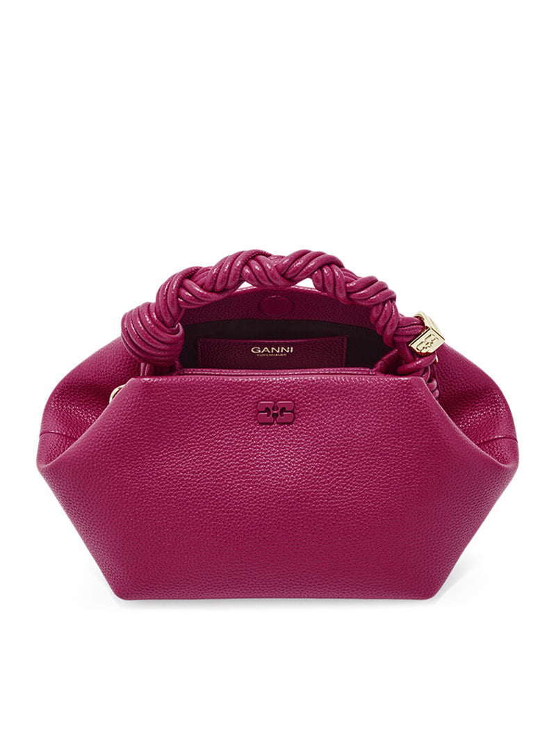 SMALL BOU BAG IN GRAINED RED