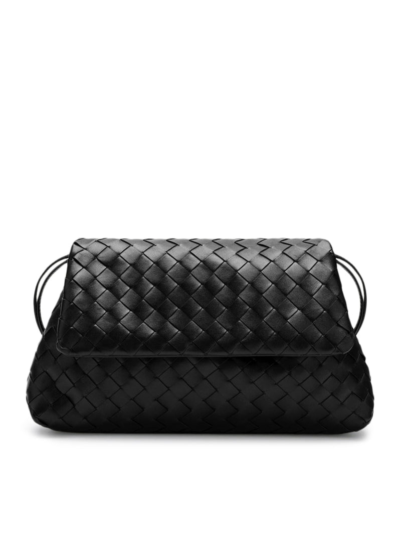 WOVEN LEATHER POUCH
