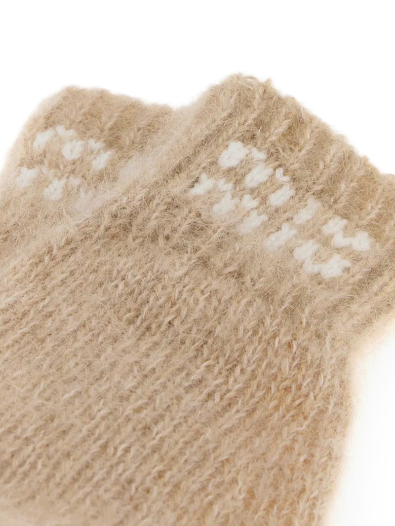 STRETCH MOHAIR BLEND GLOVES