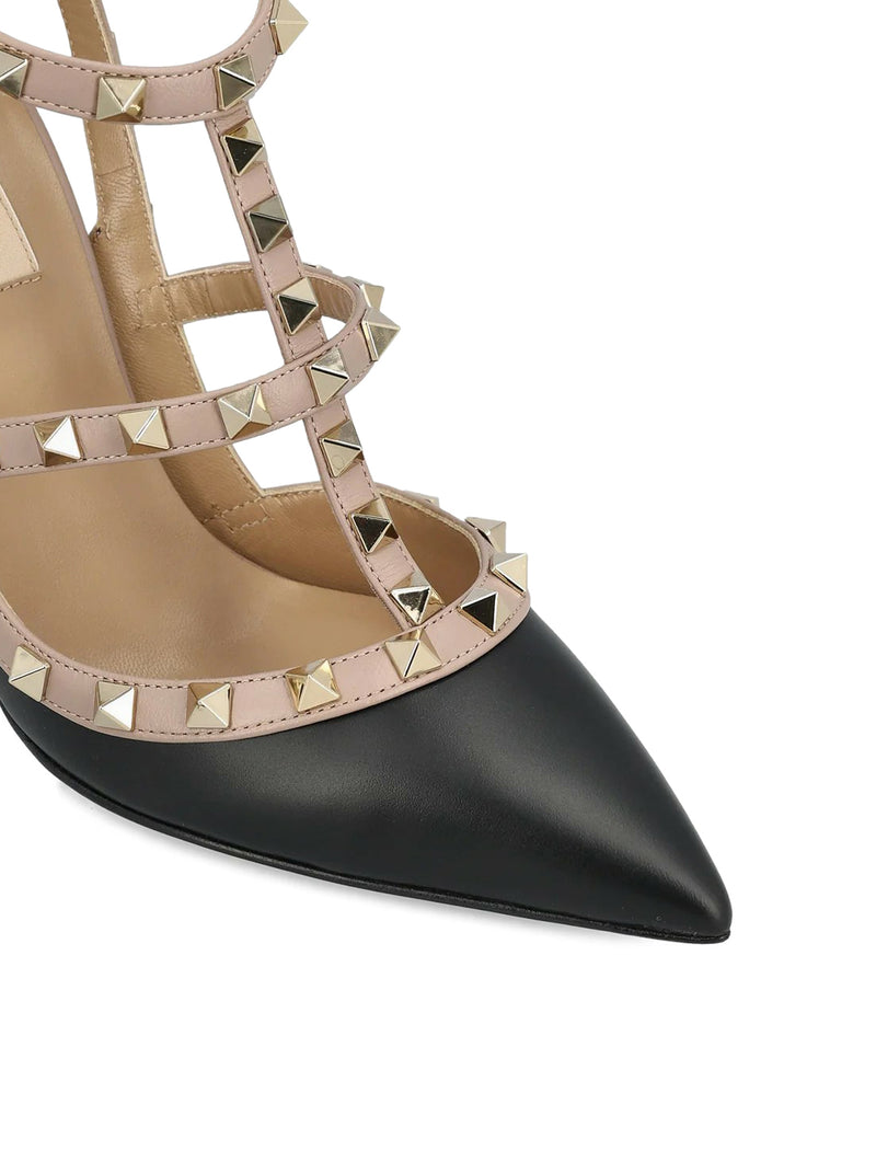 ROCKSTUD LEATHER PUMPS