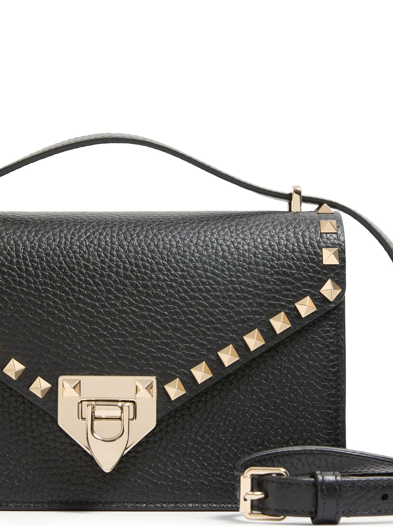 SMALL ROCKSTUD CALFSKIN SHOULDER BAG