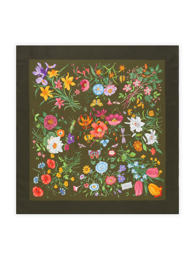 PRINTED SILK TWILL SCARF