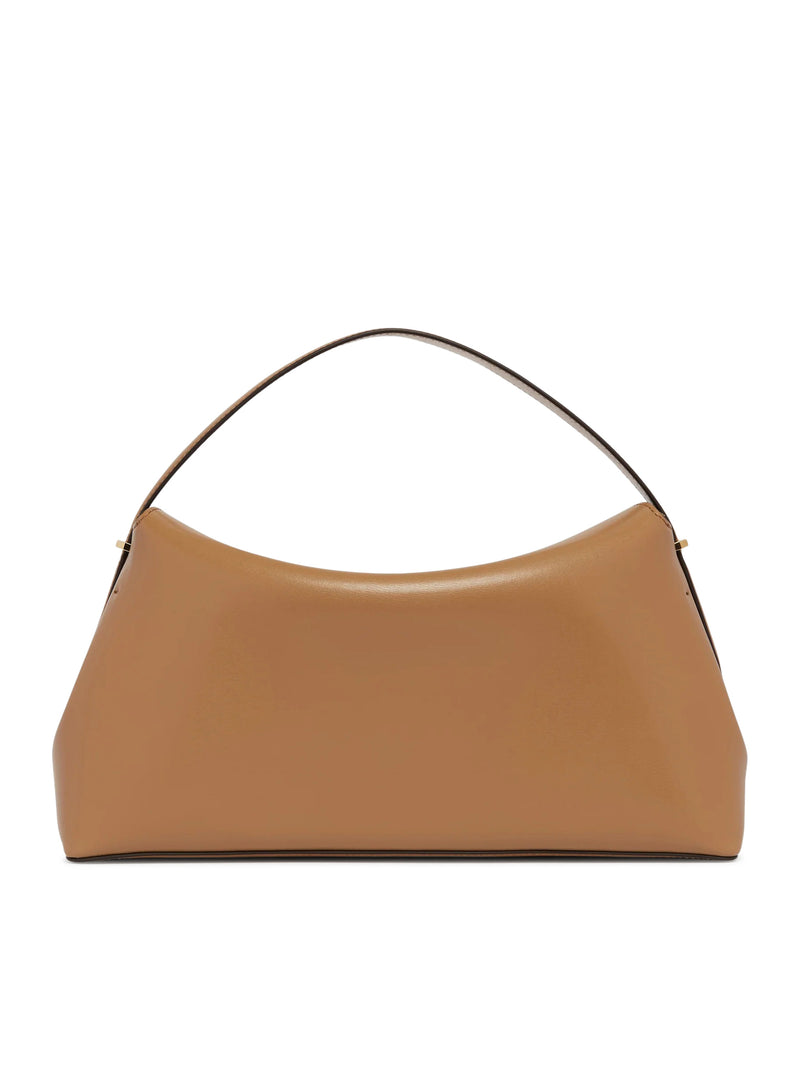 T-LOCK LEATHER HANDBAG