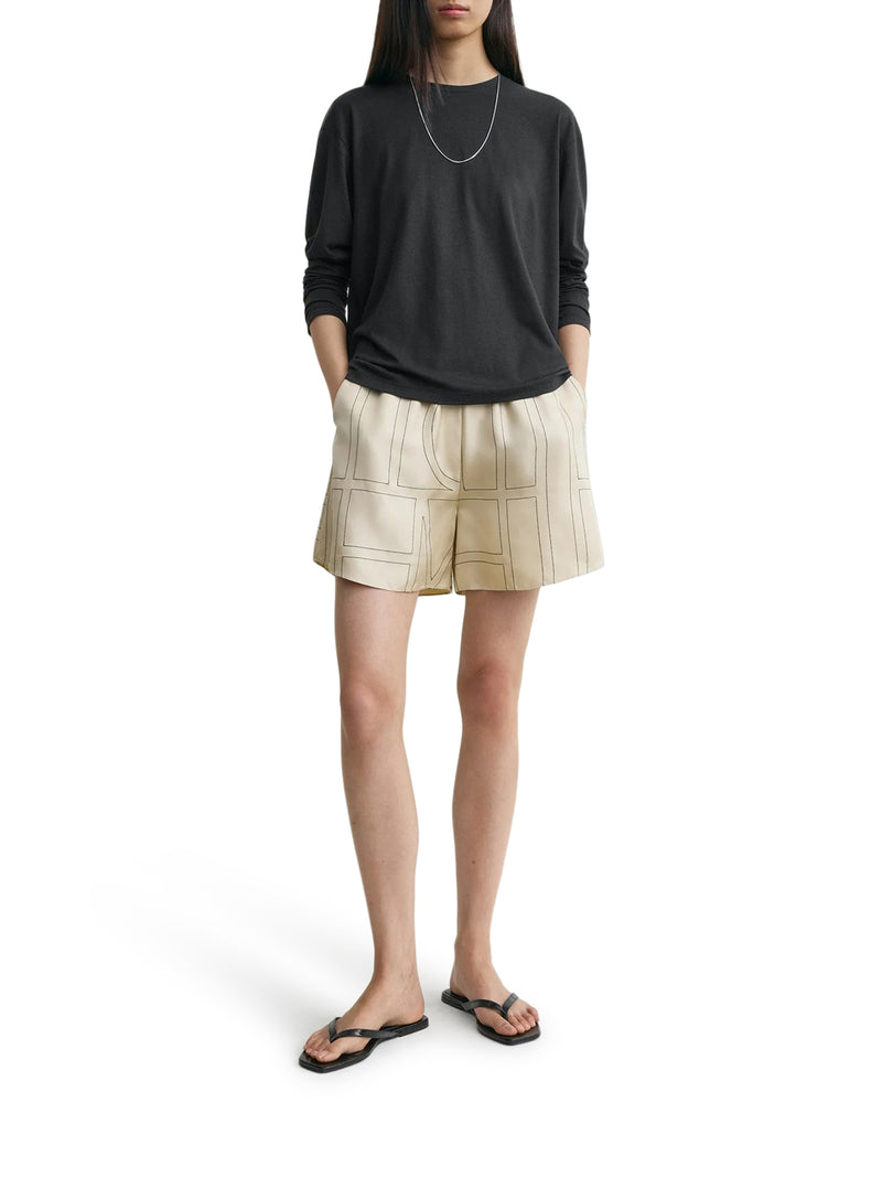 MONOGRAM SILK SHORTS