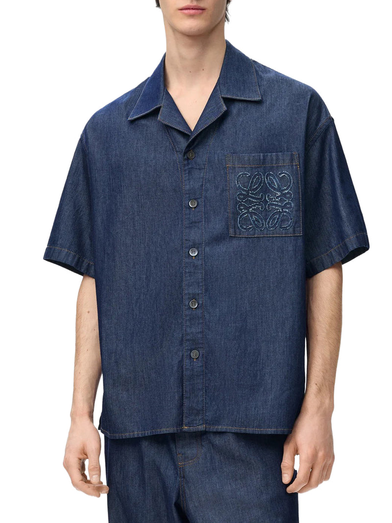 LIGHTWEIGHT COTTON CHAMBRAY SHIRT