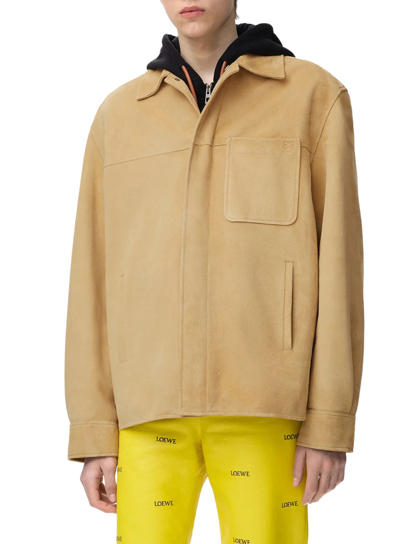 SUEDE LAMBSKIN OVERSHIRT