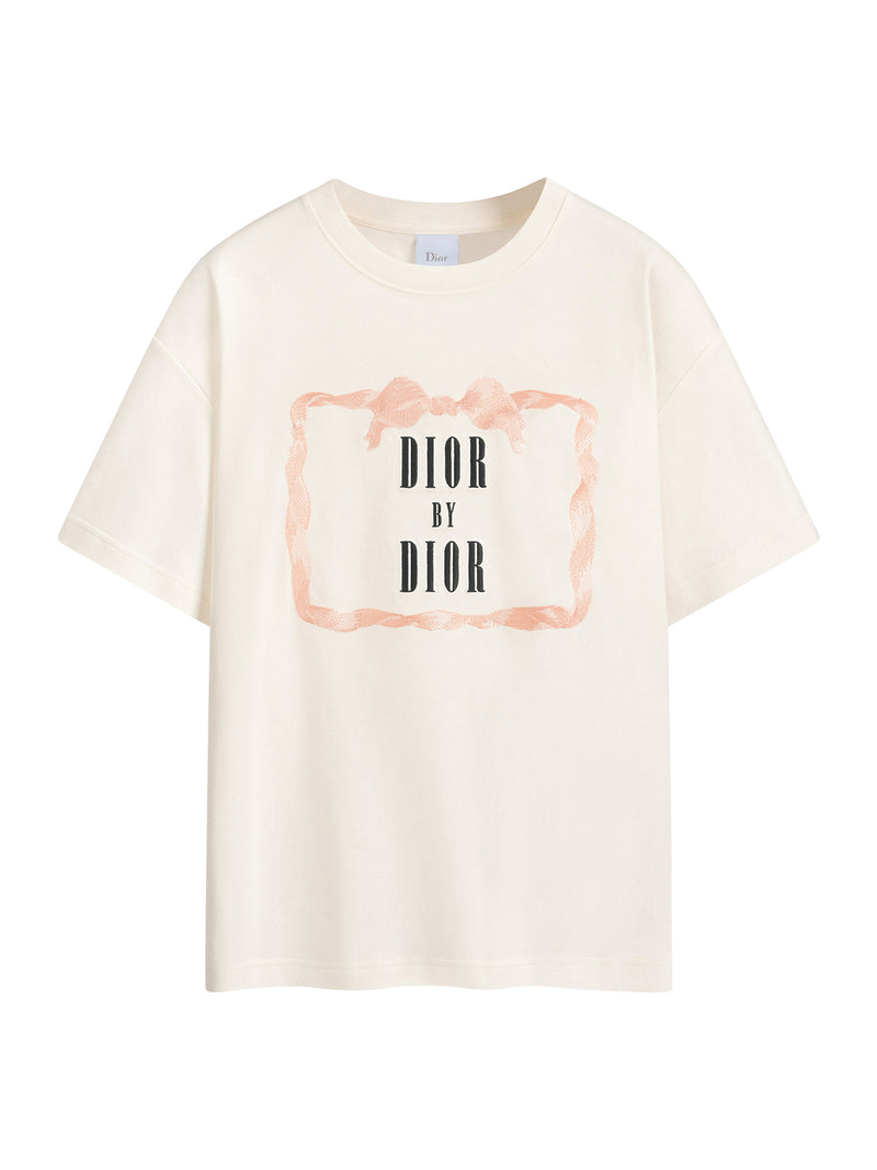 OVERSIZED T-SHIRT WITH EMBROIDERED BOOK COVER COTTON JERSEY