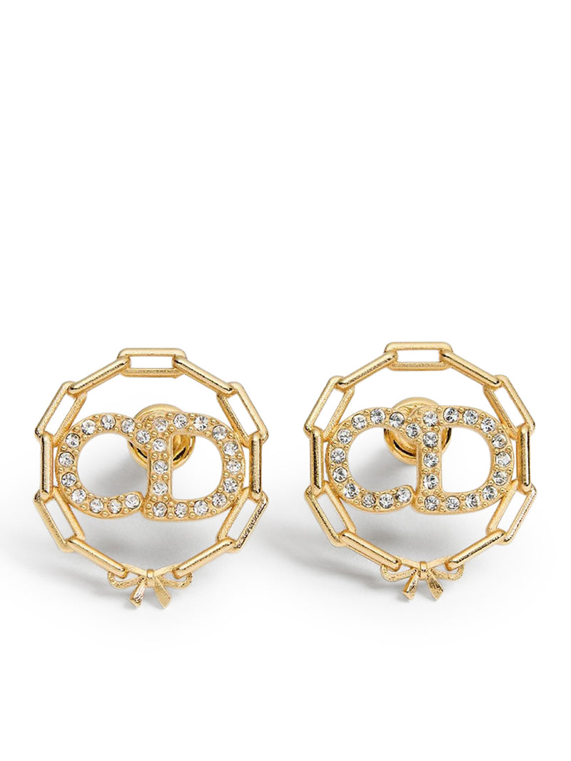 CD CIRCLE CHAIN ??STUD EARRINGS