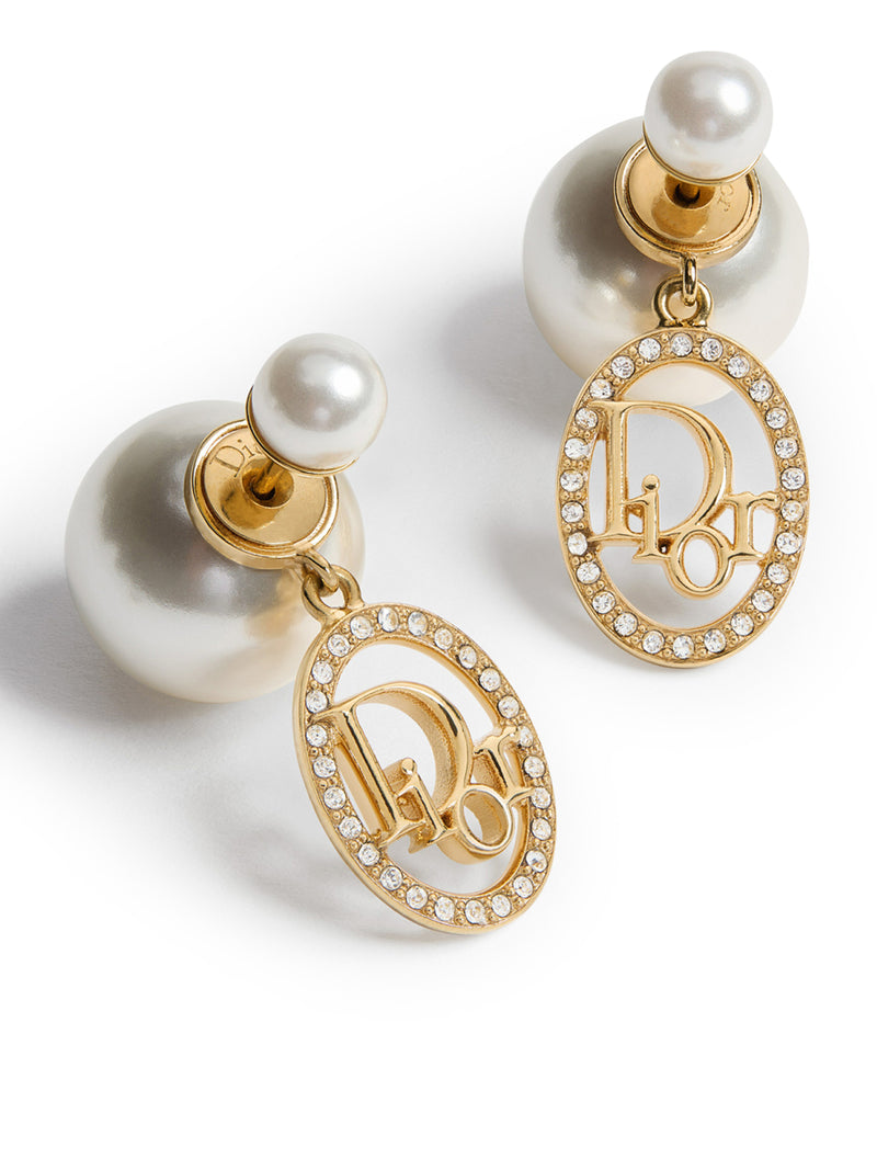 TRIBAL METAL EARRINGS WITH GOLD FINISH