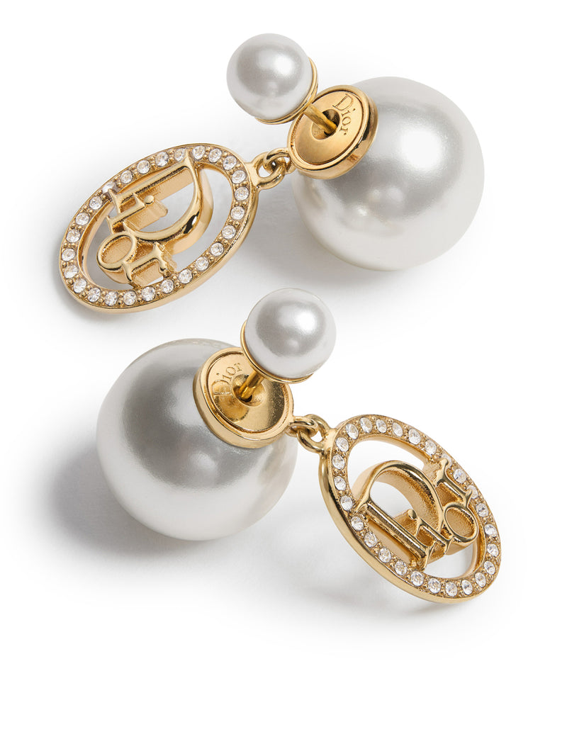 TRIBAL METAL EARRINGS WITH GOLD FINISH