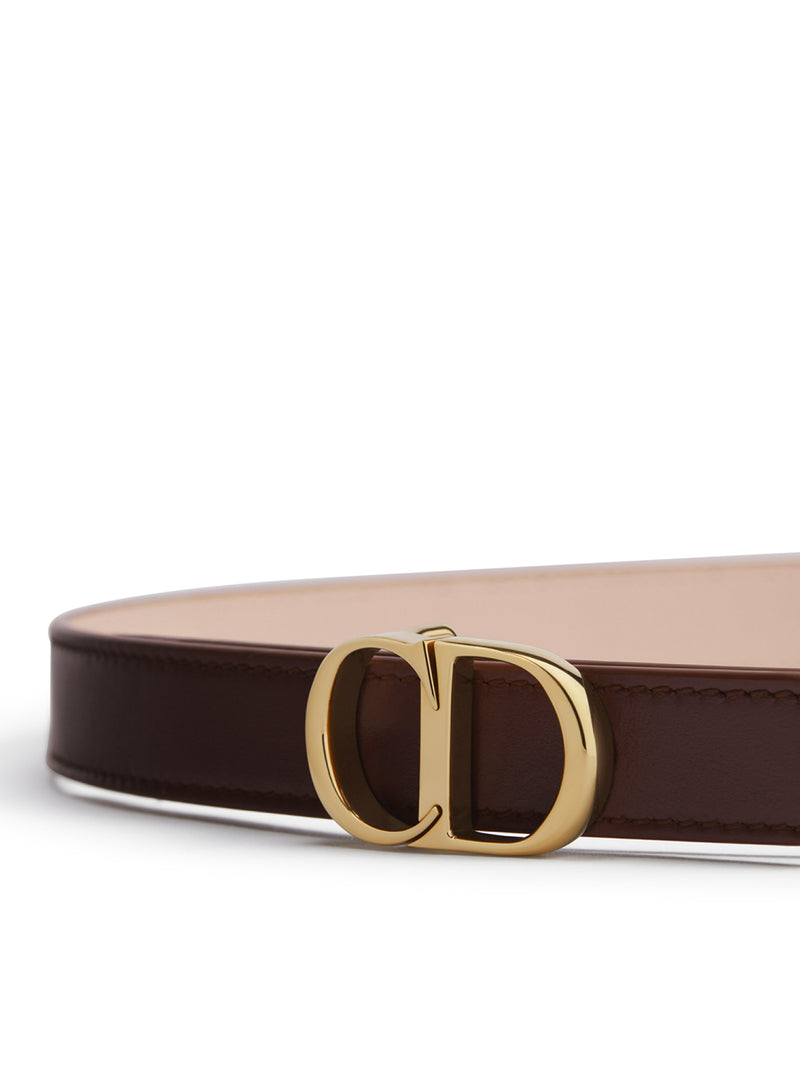 CD ICON REVERSIBLE BELT IN SMOOTH CALFSKIN