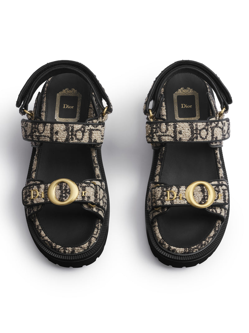 SPONGY DENIM PLATFORM SANDALS