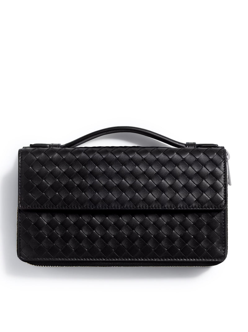 SMALL WOVEN ZIP ORGANIZER