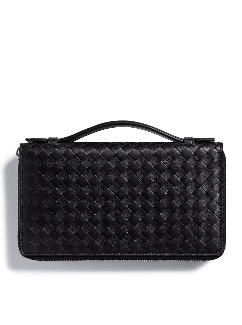 SMALL WOVEN ZIP ORGANIZER