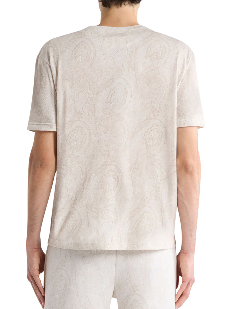 COTTON T-SHIRT WITH ARNICA PATTERN