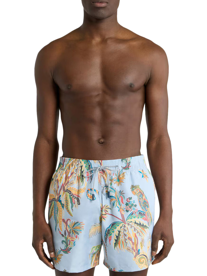 SWIMSUIT WITH PLACED PRINT