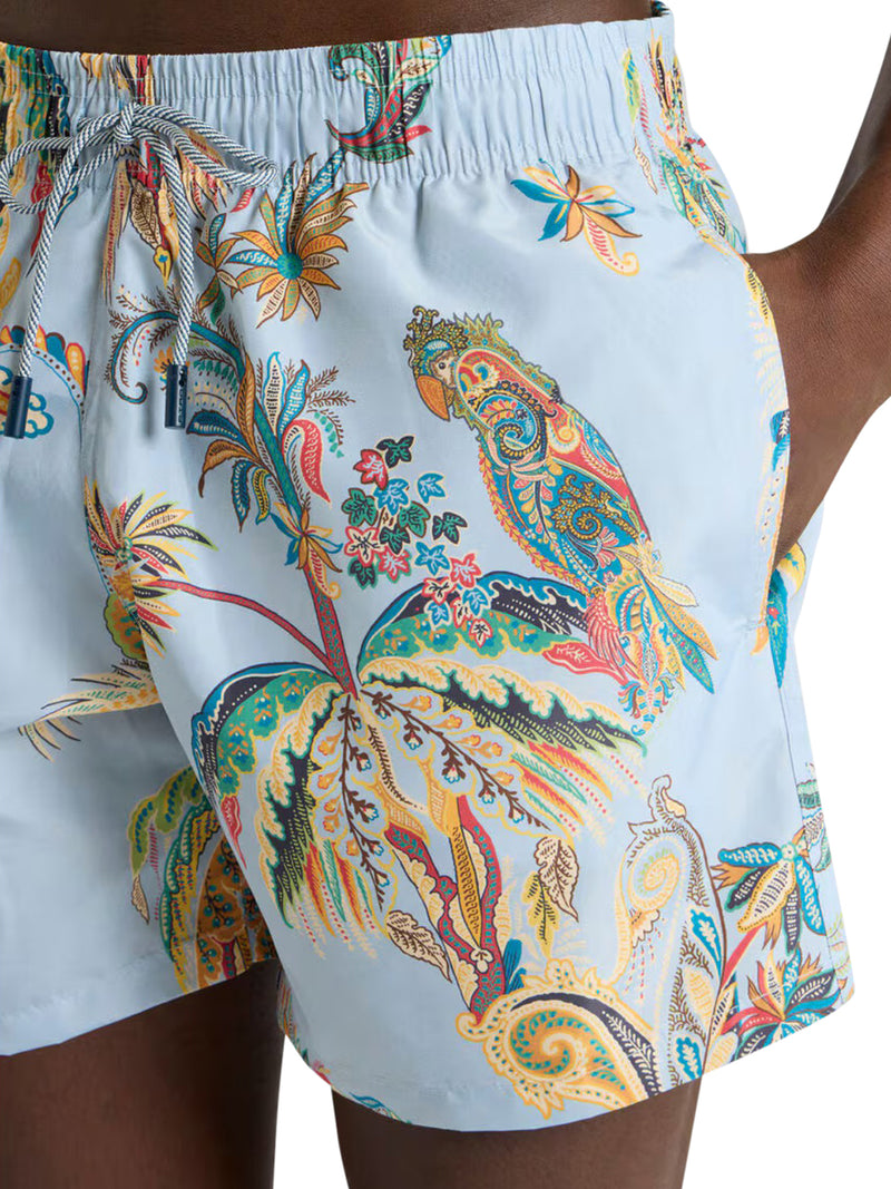 SWIMSUIT WITH PLACED PRINT