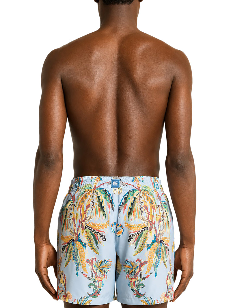 SWIMSUIT WITH PLACED PRINT