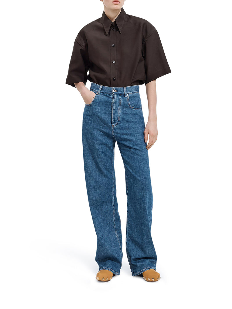 ATLANTIC BLUE WASH WIDE-LEG JEANS
