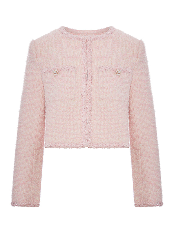 CROPPED BOUCLE JACKET