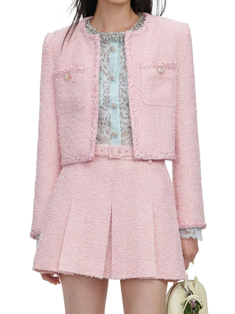 CROPPED BOUCLE JACKET