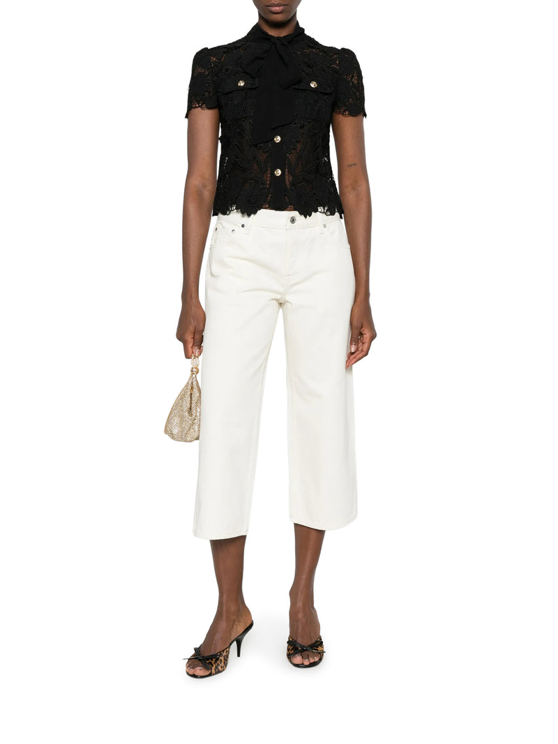 BLACK TOP WITH NECK TIES