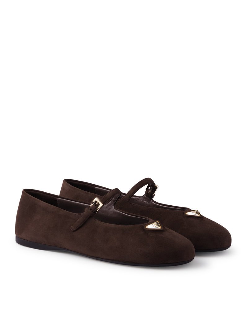 SUEDE BALLERINAS