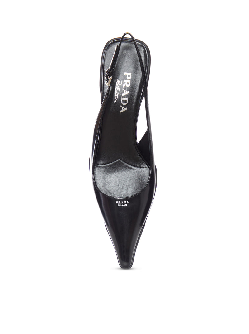 SLINGBACK PUMP IN SMOOTH LEATHER