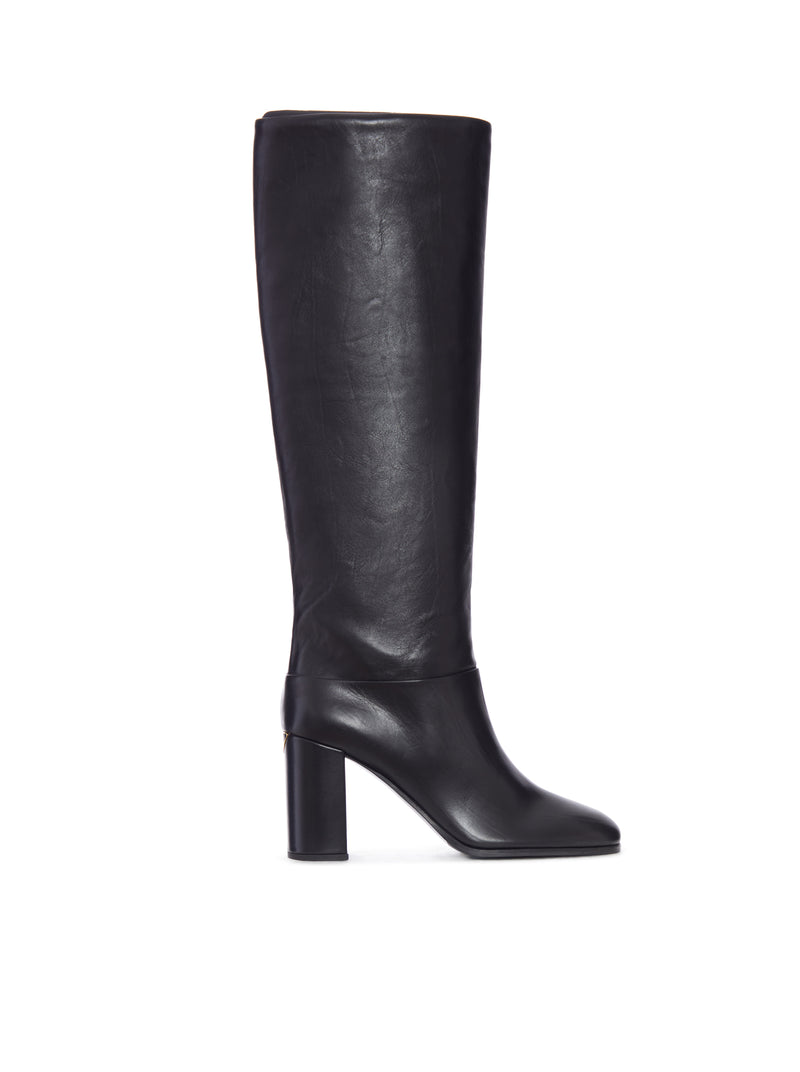 LEATHER HEEL BOOTS