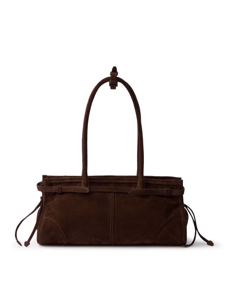 PRADA BONNIE MEDIUM SUEDE HANDBAG