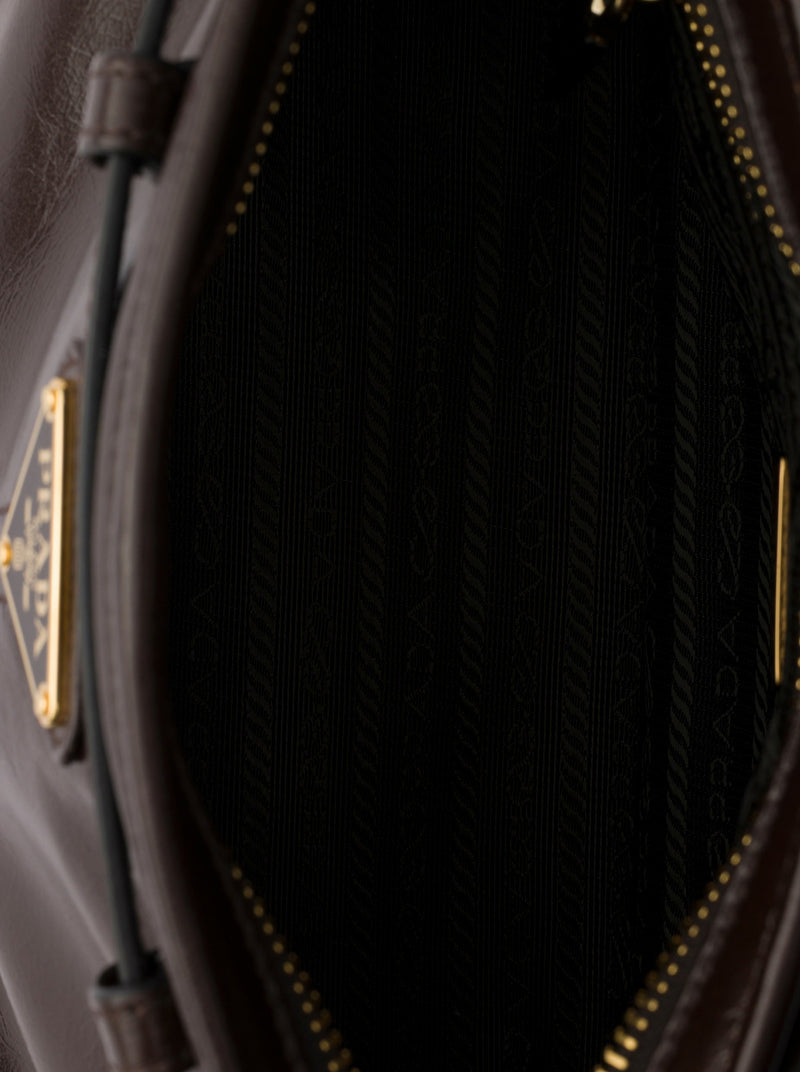 PRADA BONNIE SMALL LEATHER HANDBAG