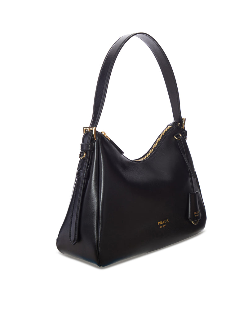 SMOOTH LEATHER SHOULDER BAG