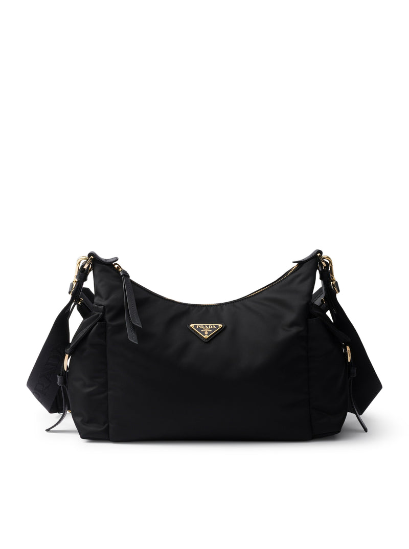 PRADA EXPLORE LARGE RE-NYLON AND LEATHER BAG