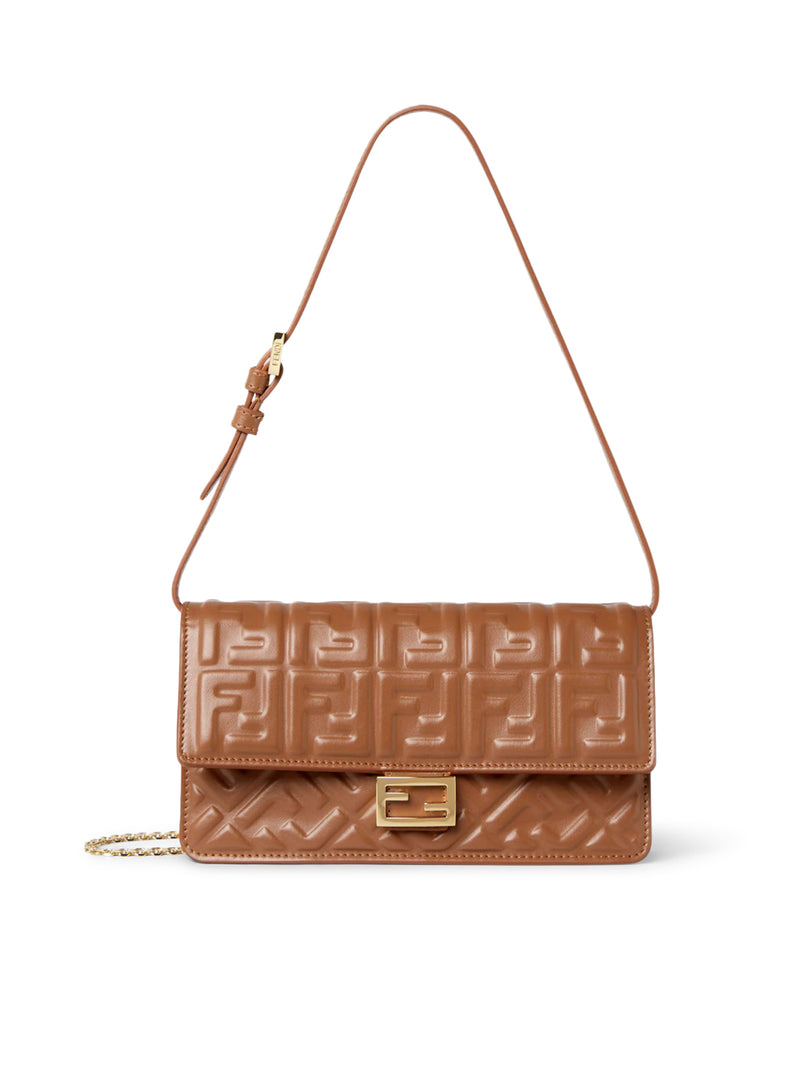 SELLIER NAPPA WALLET ON CHAIN ??BAGUETTE WALLET WITH FF MOTIF
