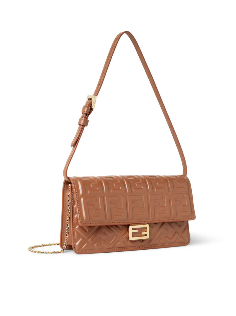 SELLIER NAPPA WALLET ON CHAIN ??BAGUETTE WALLET WITH FF MOTIF