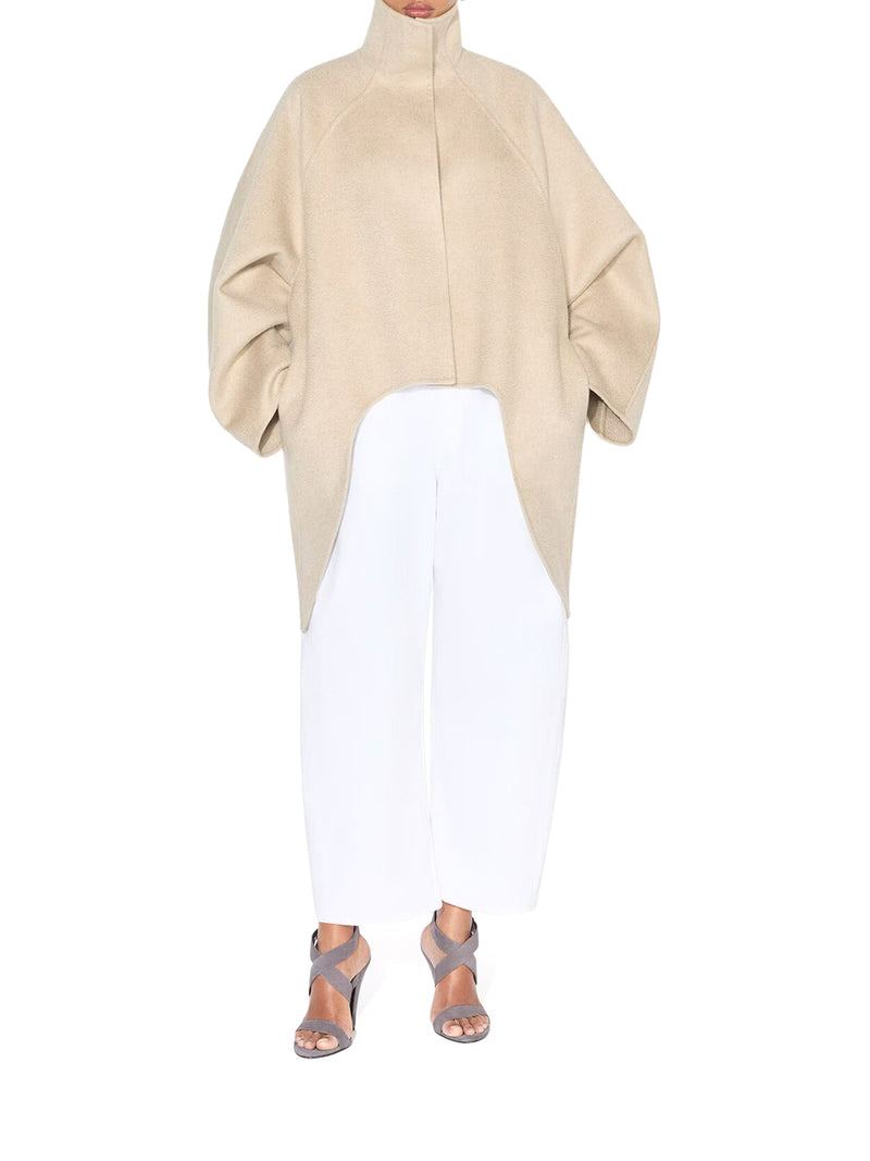 ASYMMETRICAL CASHMERE COAT