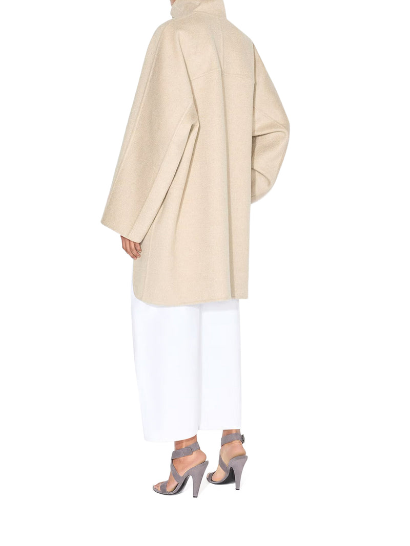 ASYMMETRICAL CASHMERE COAT