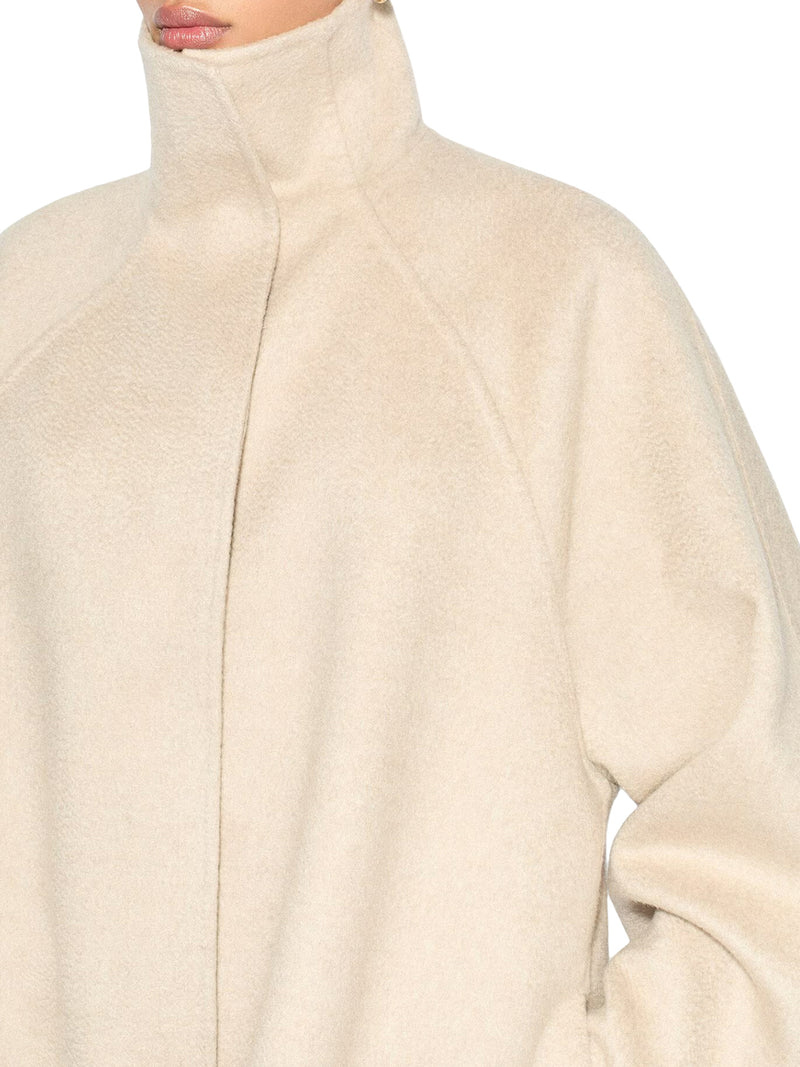 ASYMMETRICAL CASHMERE COAT