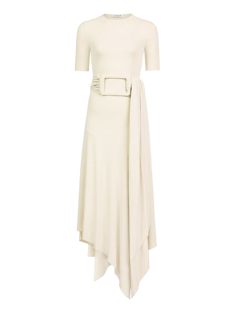 JERSEY DRESS WITH BELT