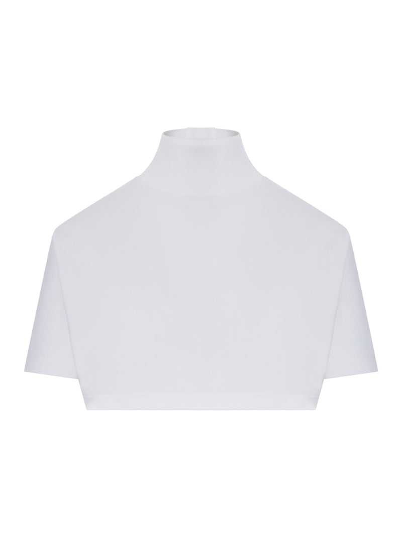 SHORT COTTON JERSEY T-SHIRT