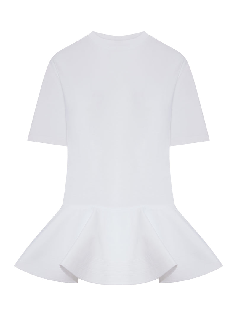 COTTON JERSEY T-SHIRT WITH CRINOLINE