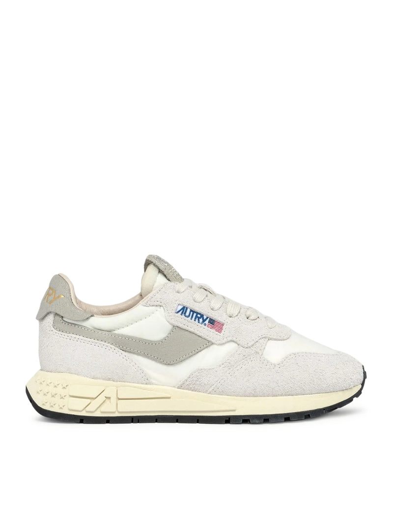 SNEAKERS REELWIND LOW IN NYLON E SUEDE BIANCO