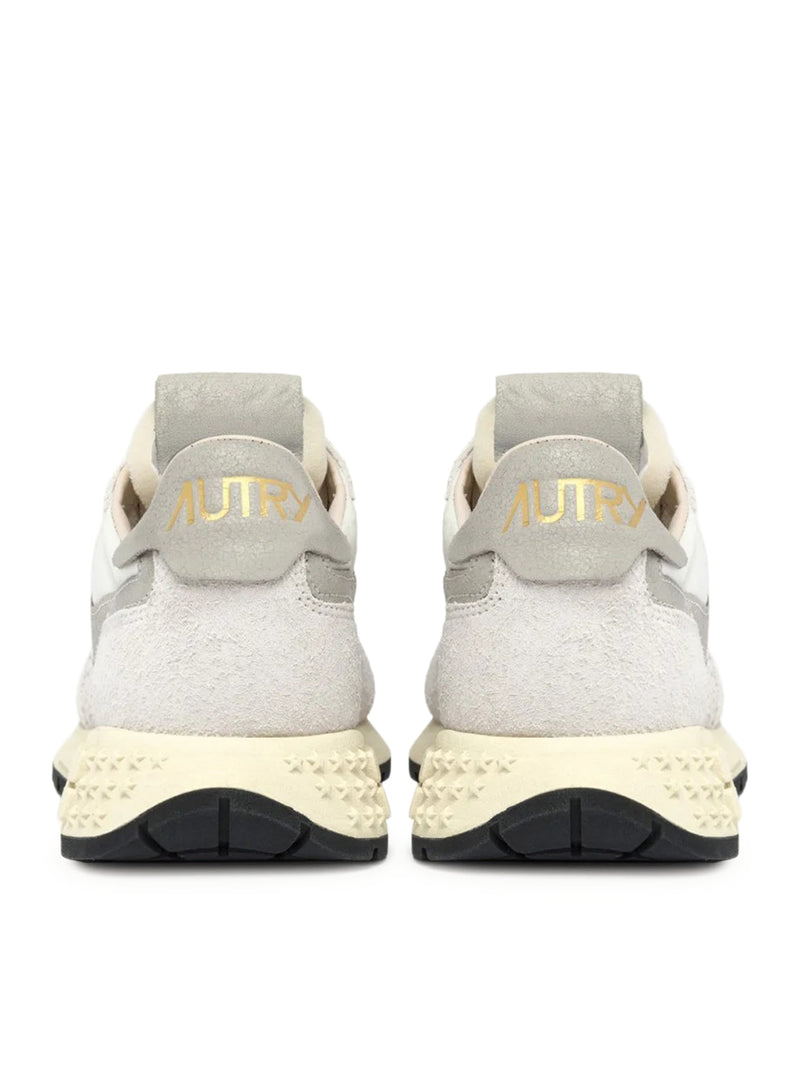 SNEAKERS REELWIND LOW IN NYLON E SUEDE BIANCO