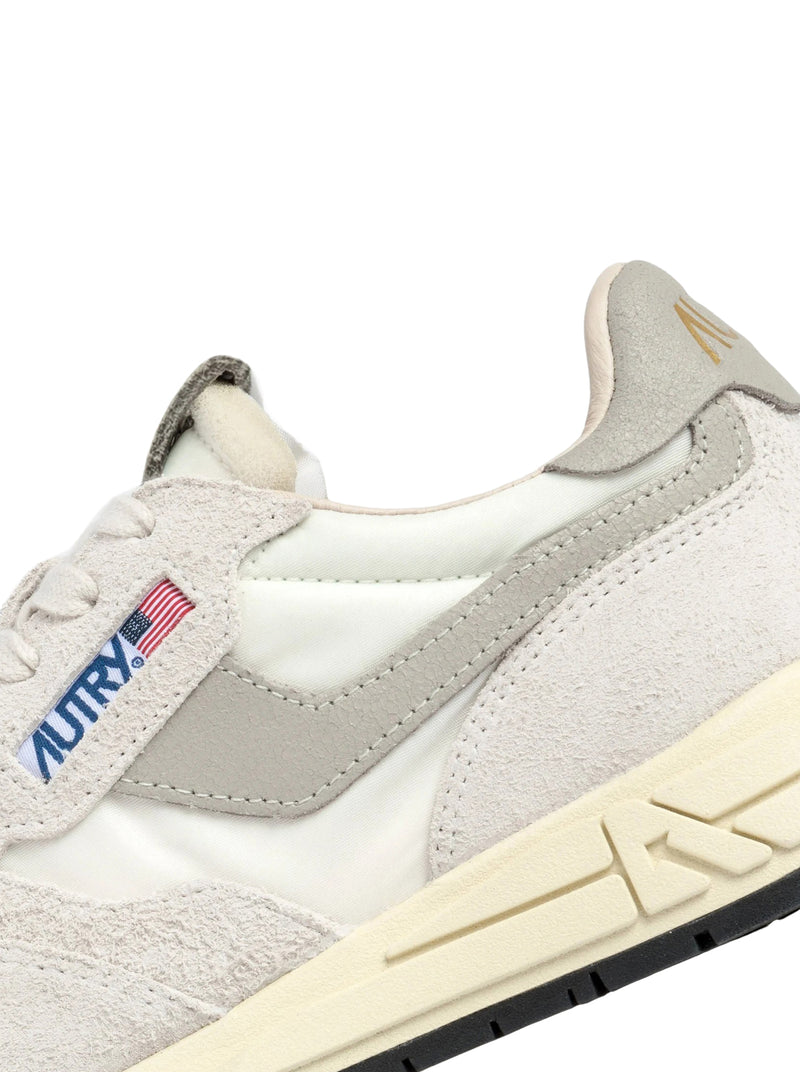 SNEAKERS REELWIND LOW IN NYLON E SUEDE BIANCO