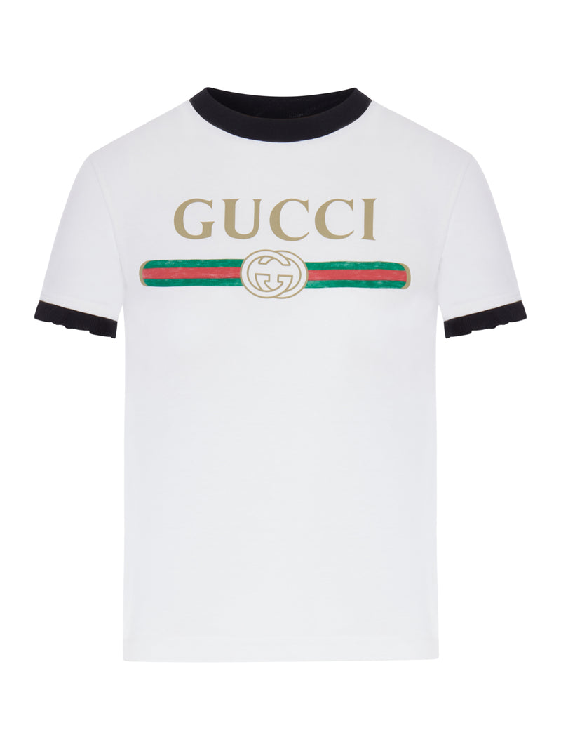 PRINTED COTTON JERSEY T-SHIRT