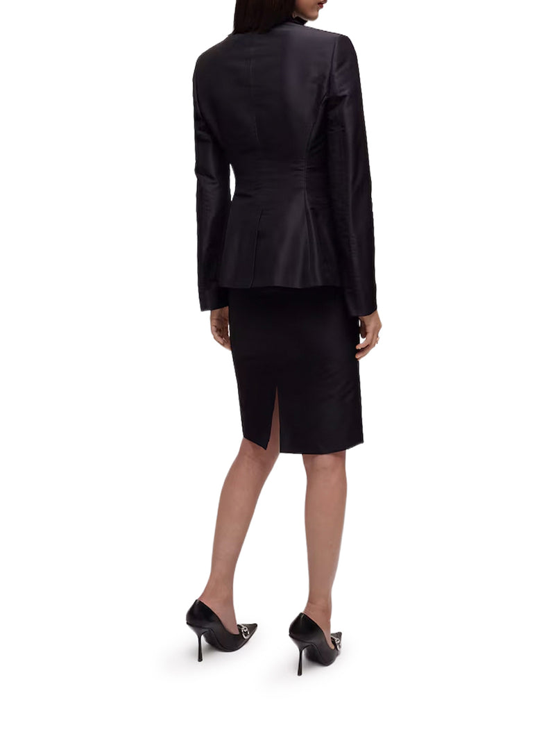 SKIRT IN FINE SILK FAILLE FINISH