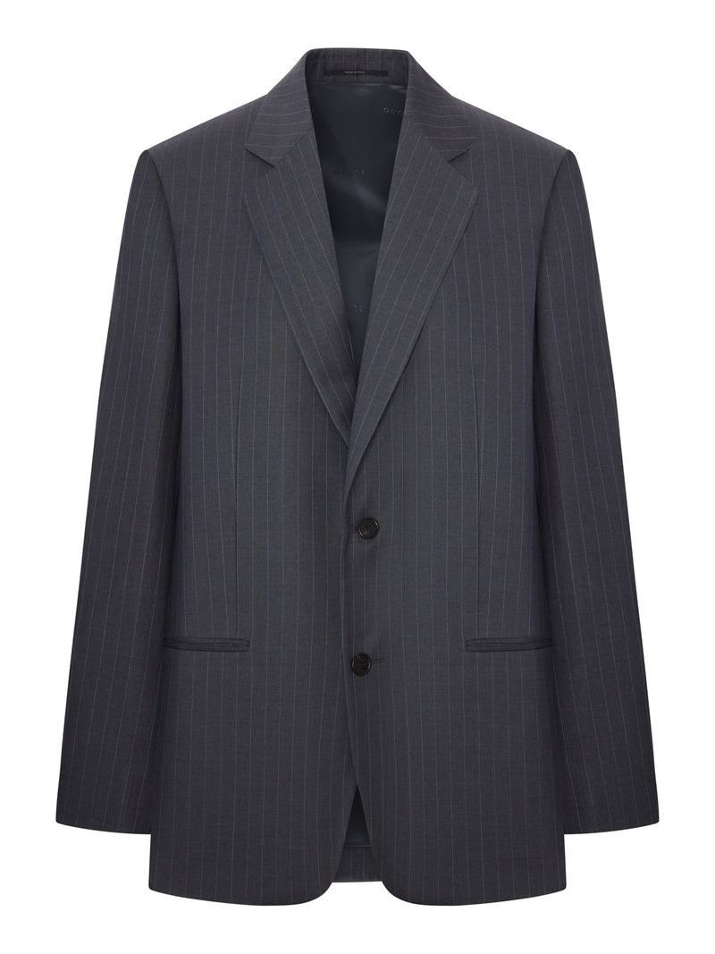 PINSTRIPED WOOL JACKET