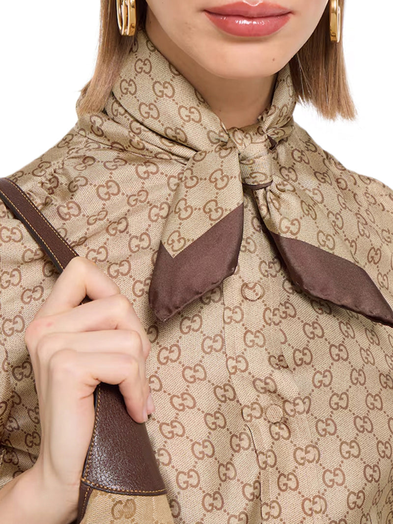 PRINTED SILK TWILL SCARF