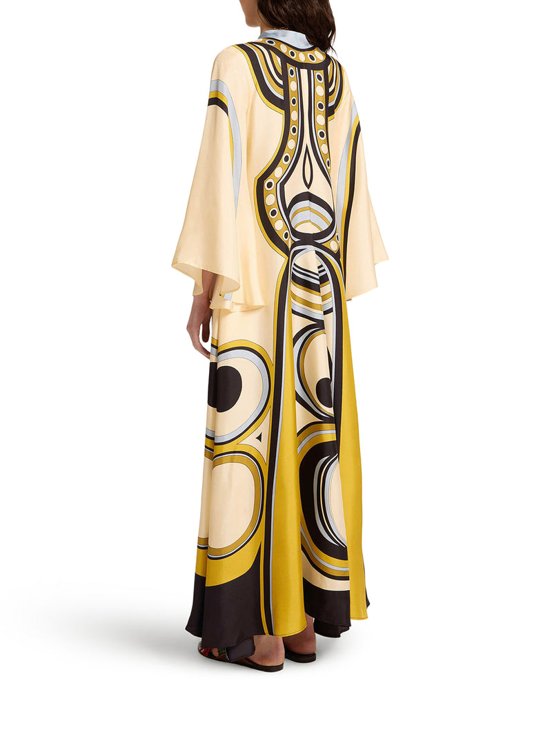 MAGNIFICENT LONG SILK DRESS